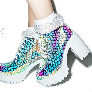dolls kill mermaid boots